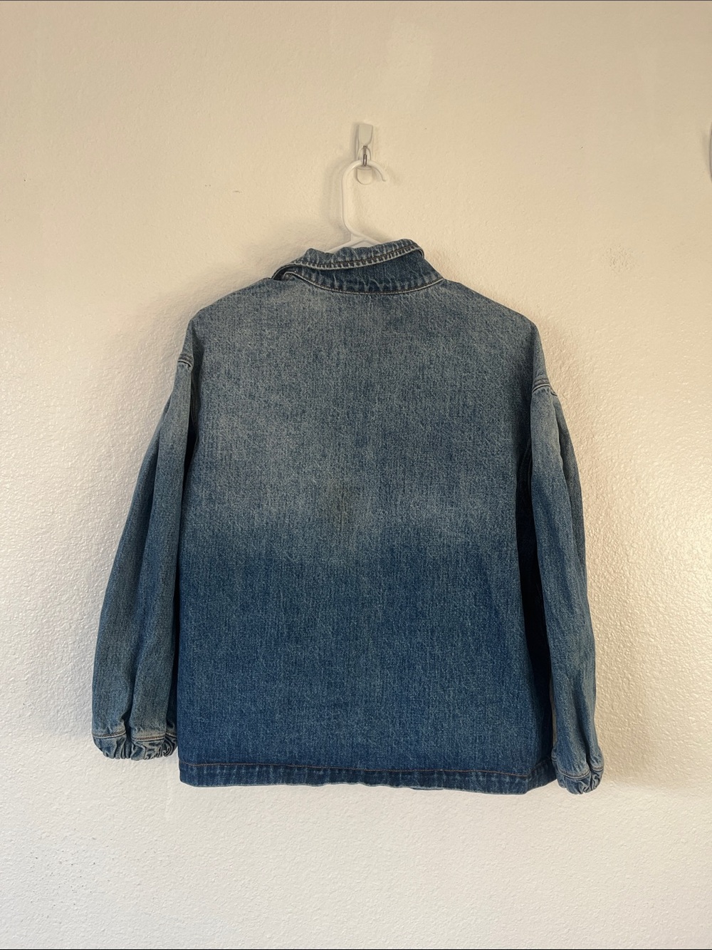The Great The Blouson Sleeve Chore Denim Jean Jacket Size 1 - Picture 7 of 7